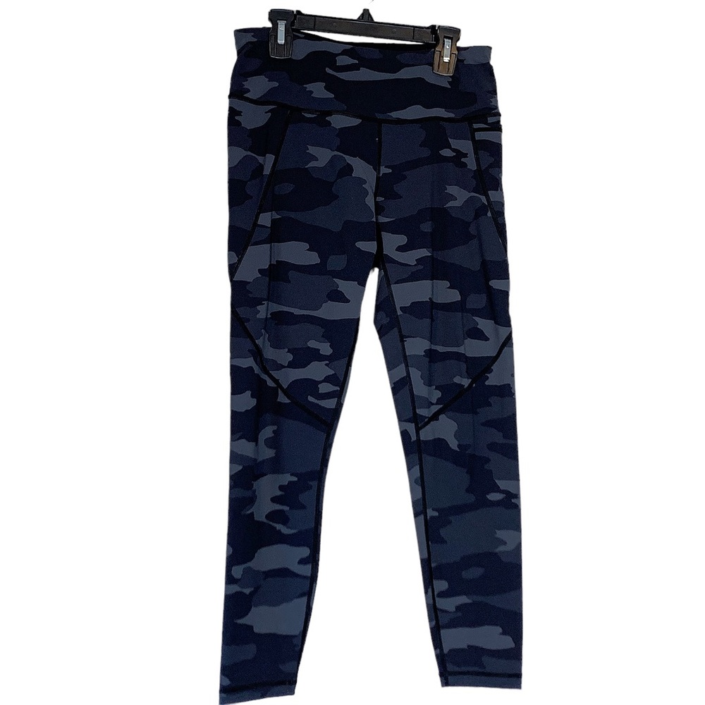 SWEATY BETTY Power 7/8 Workout Leggings in Black-Tonal-Camo-Print